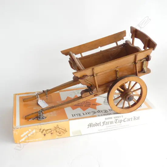 2 WOODEN CARTS (1 MADE + 1 INCOMPLETE KIT A.F) L.410mm