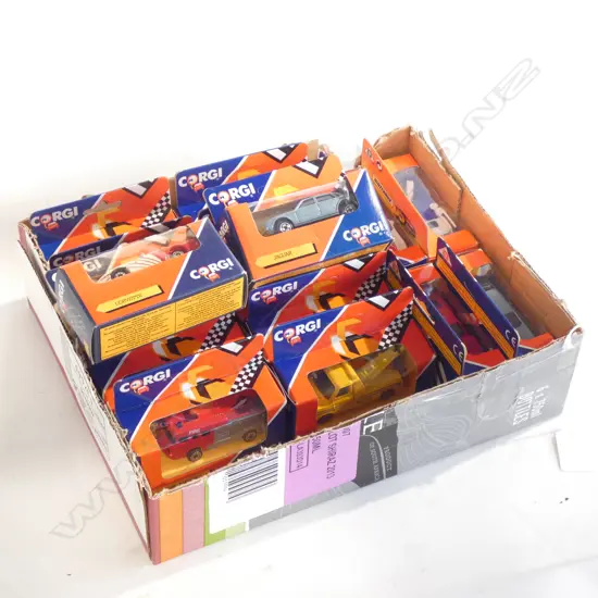 BOX LOT CORGI BOXED MODEL CARS ETC