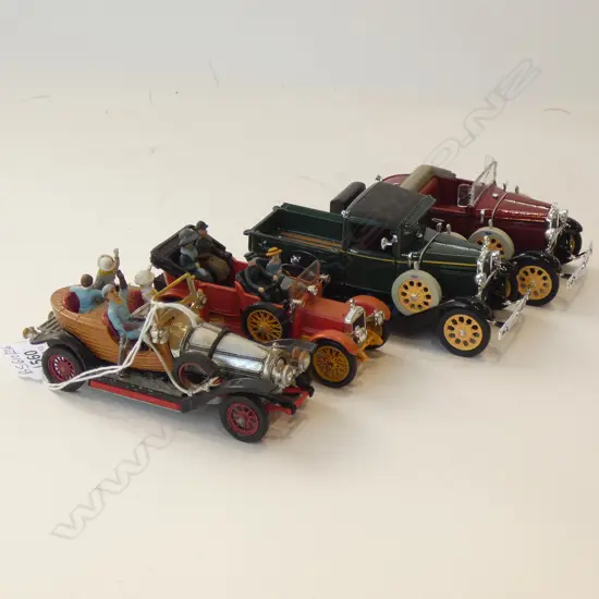 4 MODEL CARS; 2 CORGI + 2 FORD MODEL A