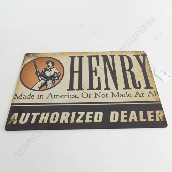 REPRO HENRY TIN SIGN 200 X 300mm