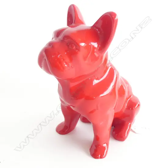 RED RESIN DOG H.195mm