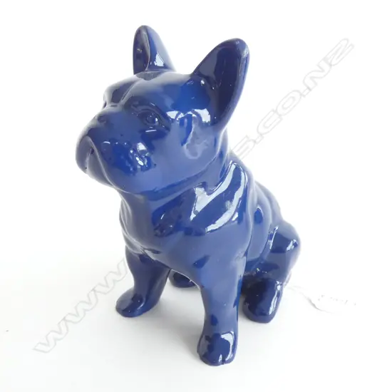 BLUE RESIN DOG H.195mm