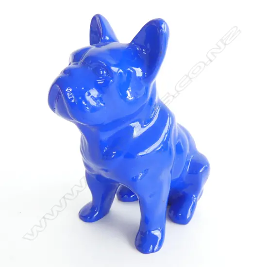 BLUE RESIN DOG H.195mm