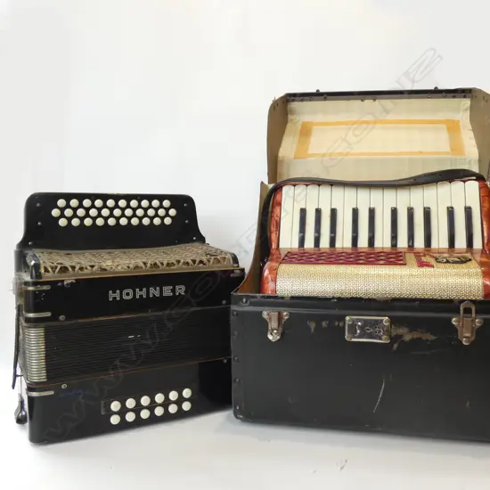 2 VINTAGE PIANO ACCORDIONS 