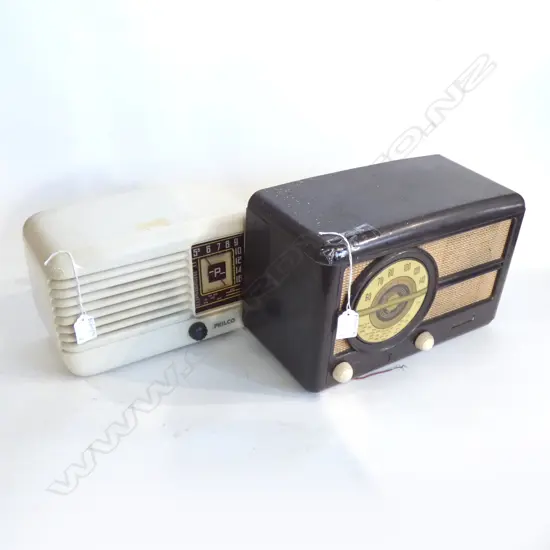 2 BAKELITE RADIOS; FULCO & CROMWELL W.325mm