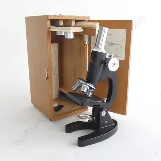 CASED VINTAGE MICROSCOPE 'ASA TOKYO' H.275mm