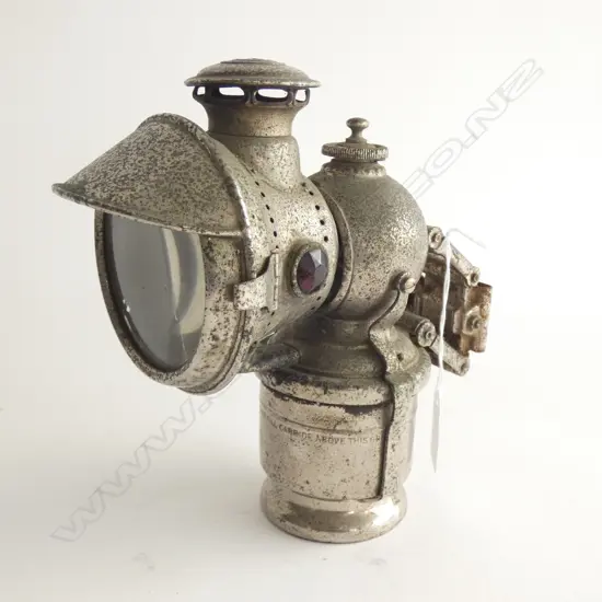 LUCAS 'ACETYPHOTE' CYCLING LAMP C.1910 H.200mm