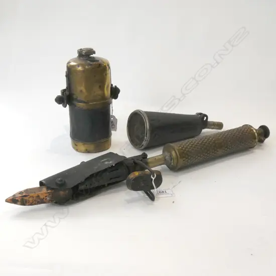 3 VINTAGE BRASS TOOLS