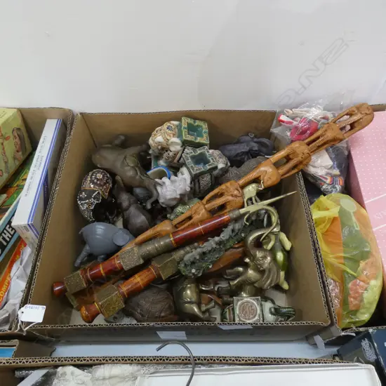 BOX LOT ASST. ELEPHANTS