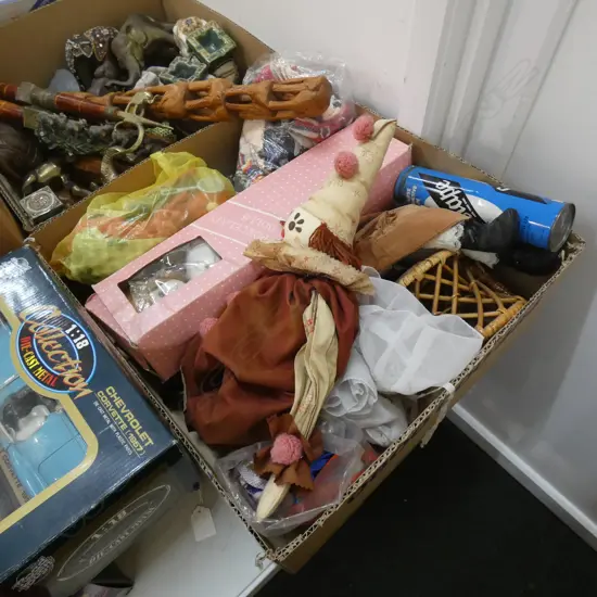 BOX LOT ASST. DOLLS ETC
