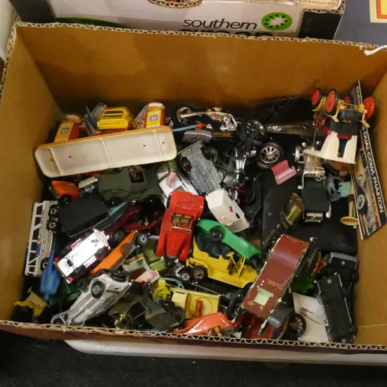 BOX LOT ASST. MINI MODEL CARS