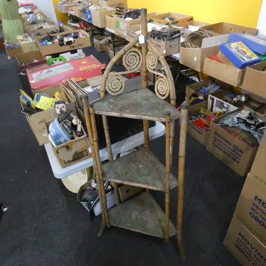 3 TIER VICTORIAN BAMBOO WHAT NOT H.1435mm