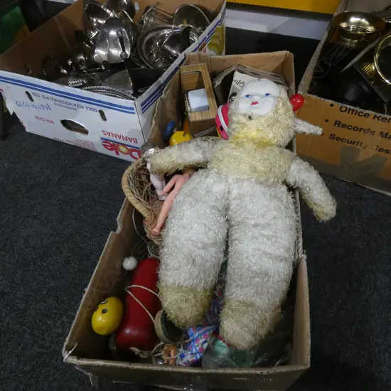 BOX LOT ASST. VINTAGE TOYS