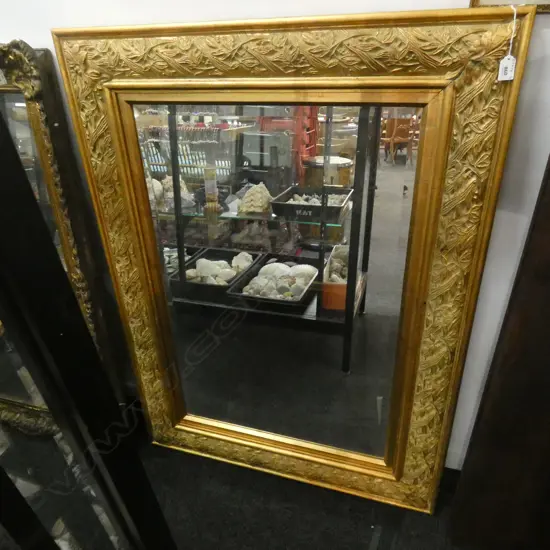 LG GILT FRAMED WALL MIRROR 895 X 1200MM