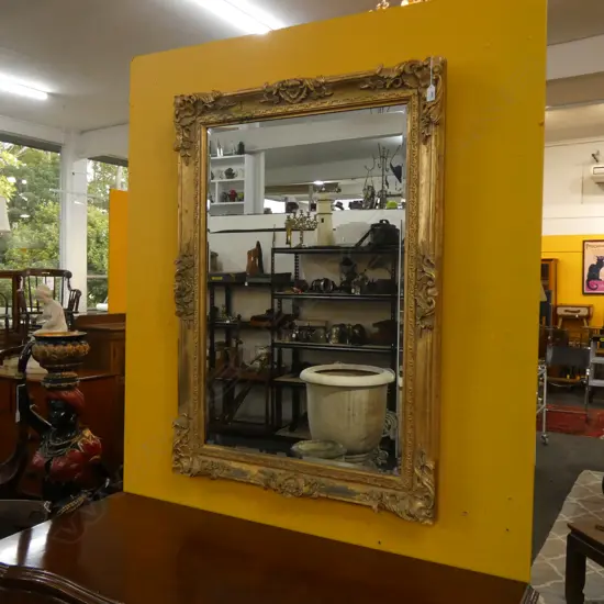 LG GILT FRAMED WALL MIRROR  775 X 1100MM