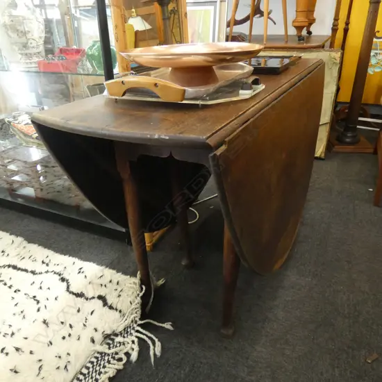 GEO III OAK DROP SIDE TABLE APPROX 1700 X 1350MM