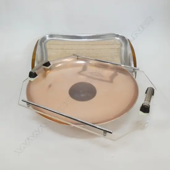 3 TRAYS; RETRO & ART DECO - LARGEST L 425MM