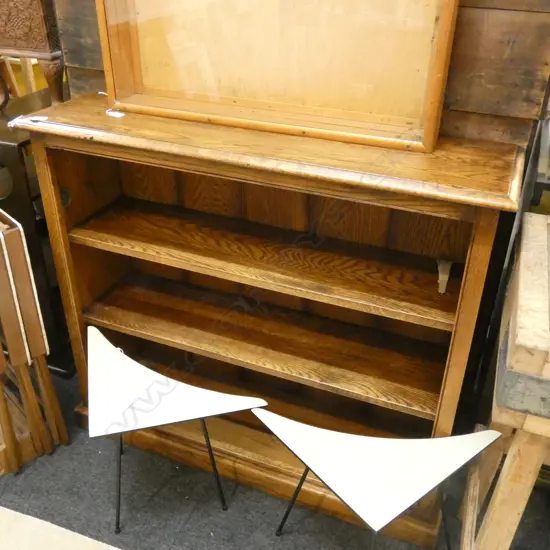 BURWOOD FURNITURE OAK BOOKSHELVES...