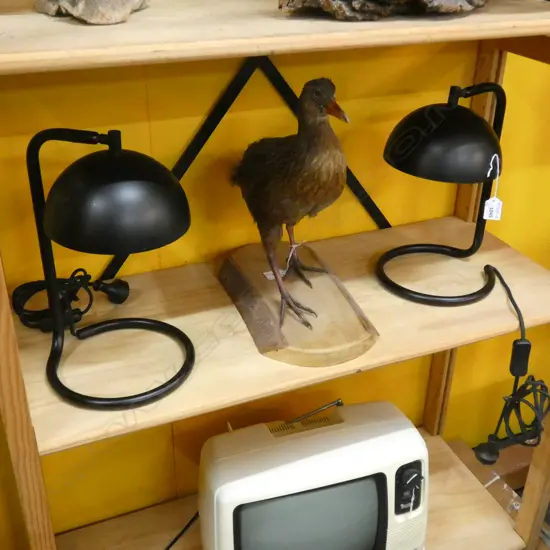 PR MODERN BLACK BEDSIDE/DESK LAMPS