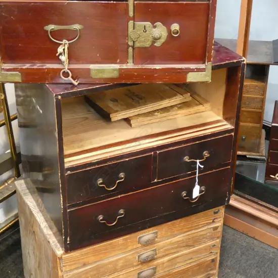JAPANESE TANSU CHEST 515x370x455mm