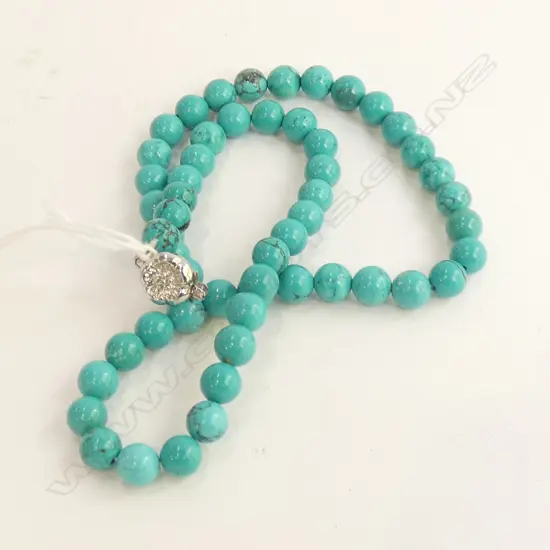 TURQUOISE BEADED NECKLACE