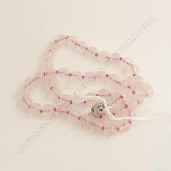 ROSE QUARTZ BEADED NECKLACE