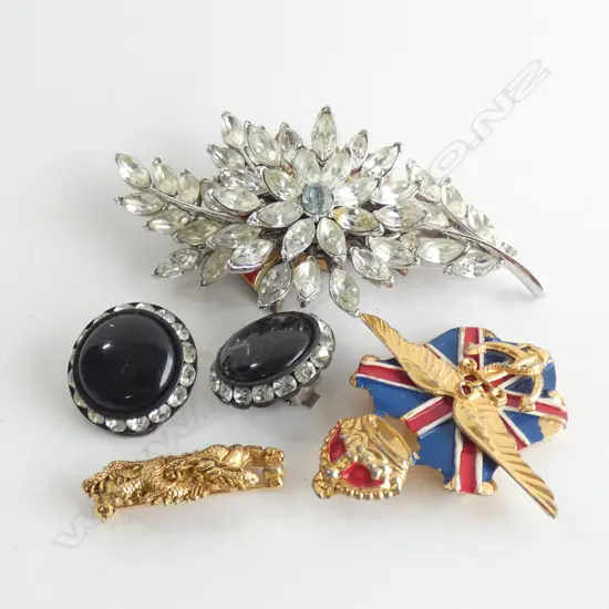 ASST. COSTUME BROOCHES ETC
