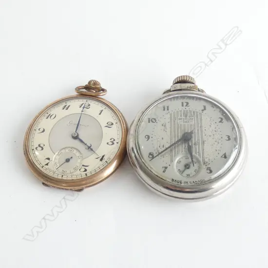 TWO 1/2 HUNTER WATCHES; 1 ROLLED GOLD