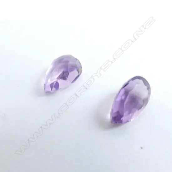 PR DROP SHAPED AMETHYST STONES  3.7CT 