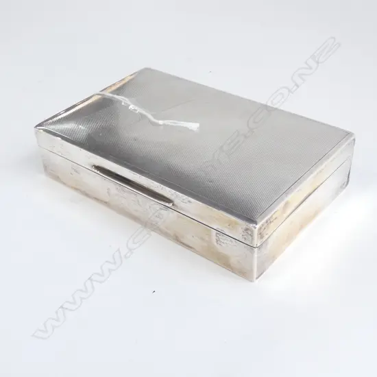 STG SILVER CIGARETTE CASE, SHEFFIELD 1958 L.145mm