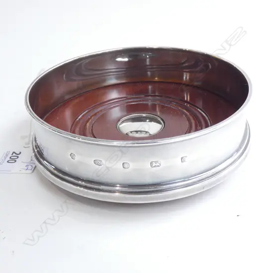 STG SILVER WINE COASTER SHEFFIELD 2004 125mm dia