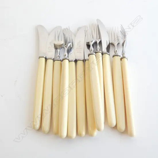 12 PCE IVORINE FRUIT SET CUTLERY