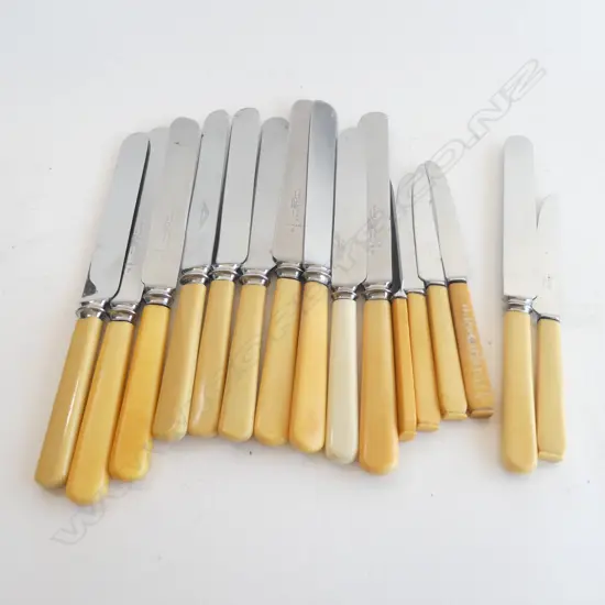 16 ASST. IVORINE HANDLED KNIVES