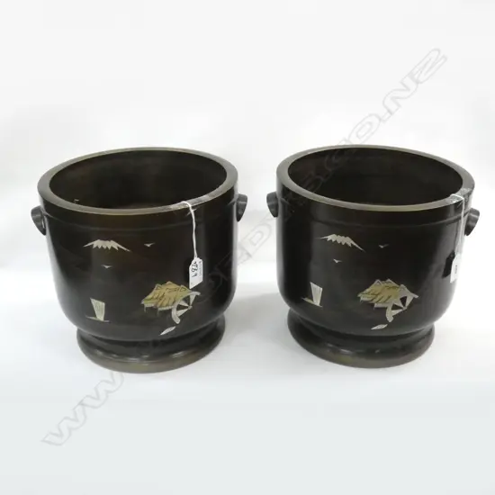 PR JAPANESE BRASS POTS H.230mm