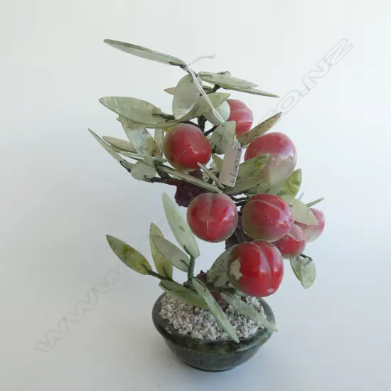 CHINESE GEM TREE w. PEACHES H.300mm