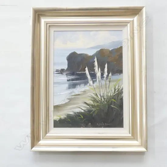 RENEE BENNET 'THE BLUFF (NORTHLAND)' OIL 435x310mm