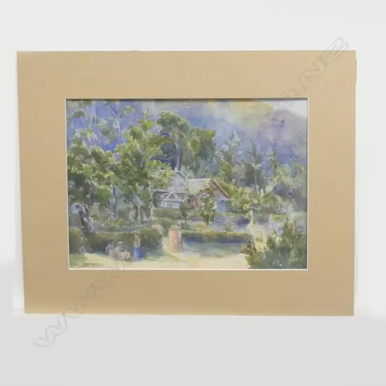 LANDSCAPE W/C MOUNTED BUT UNFRAMED 255x355mm