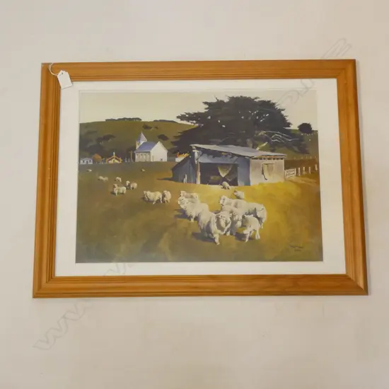 PETER MCINTYRE 'THE PA, KAKAHI' LTD ED PRINT 380x500mm