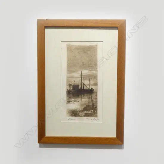 TREVOR LLOYD ETCHING 'DAWN' 200x90mm