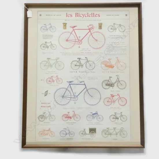 VINTAGE FRENCH BICYCLE PRINT 670x480mm