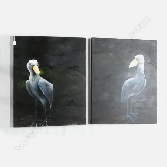 PR BIRD ARTWORKS; ACRYLIC ON CANVAS 760x610mm
