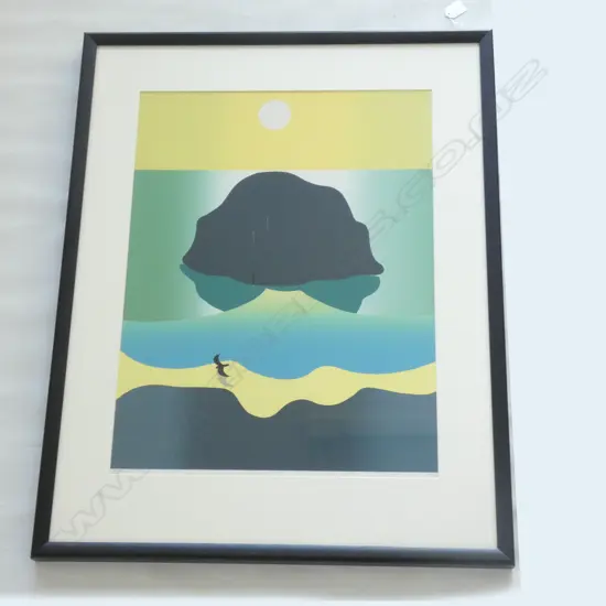 ABSTRACT SCENE MICHAEL SMITHER SIGNED PRINT  460 X 610MM