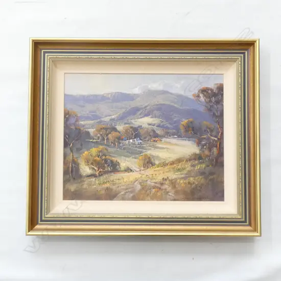 OIL ON BOARD 'AFTERNOON SHADOWS' JOHN SHARMAN  390 X 490MM