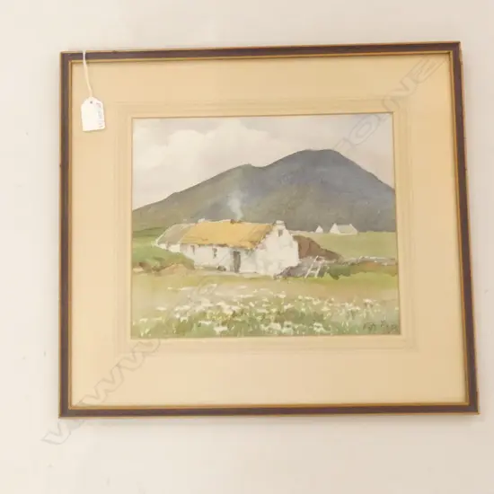 FLORENCE ROSS 'IRISH FARMHOUSE' W/C 235x280mm