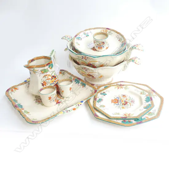 MASON IRONSTONE 14PC PART SERVICE MILBURN PAT