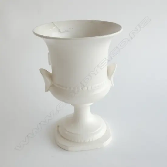 WHITE CROWN LYNN URN VASE #999 H.245mm