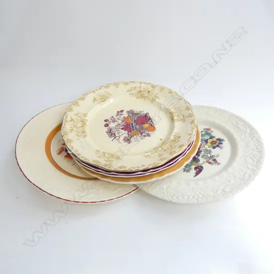 MASON IRONSTONE 6 VARIOUS PAT RACK PLATES