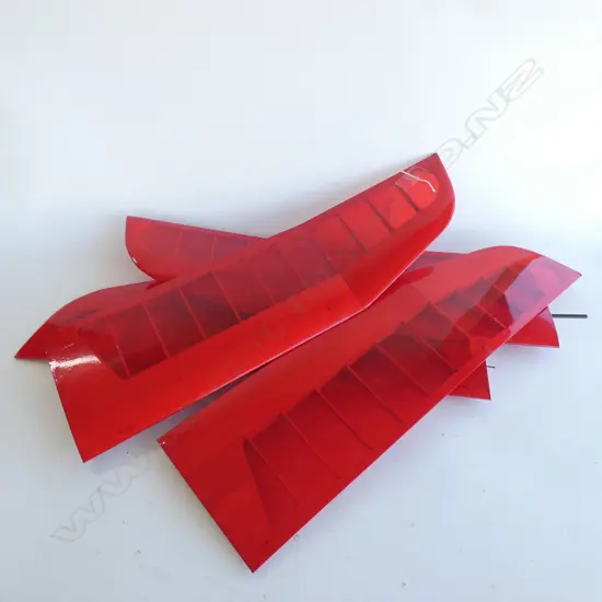 PR BALSA WOOD PLANE WINGS RED PLASTIC L.1220mm