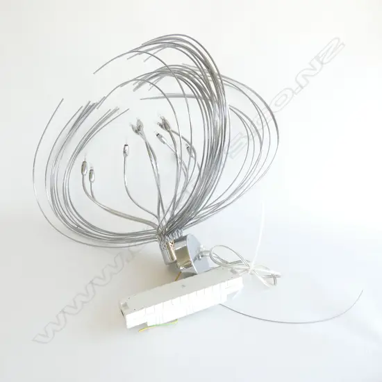 CONTEMPORARY SILVER WIRE PENDANT LAMP H.