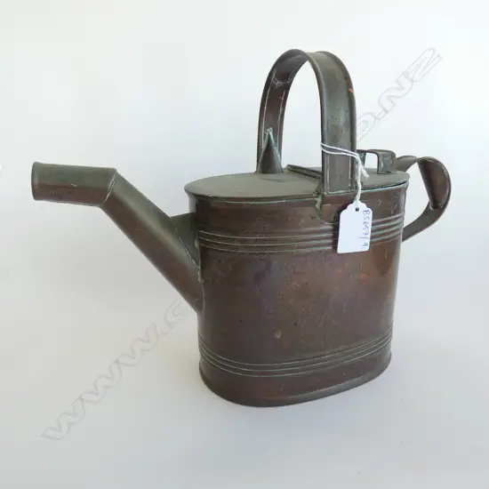 VINTAGE COPPER WATERING CAN L.340mm